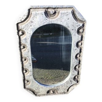 Miroir vintage en métal, 1970