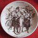 6 decorative plates "bike" sarreguemines