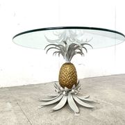 Pair of Hans Kögl pineapple side tables, 1960s