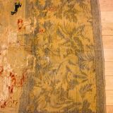 Large 19th century wall tapestry in hand-woven wool and cotton