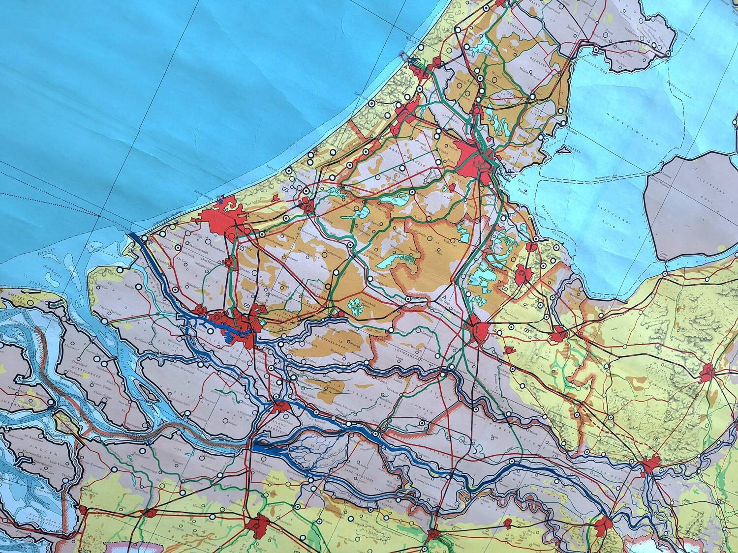 Very large vintage school card, old retro decoration