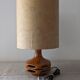 Glazed ceramic lamp from the 60s/70s West Germany