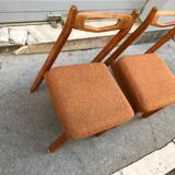 Paire de chaises par Guillerme et Chambron édition votre maison