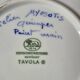Porcelain pie dish Hutschenreuther 1814 hand-painted table.