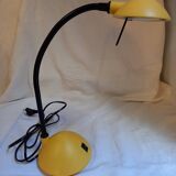 Lampe de bureau jaune, orientable, Mathias, années 1980