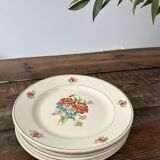 Antique plates - Moulin des Loups porcelain, Orchies pattern, France