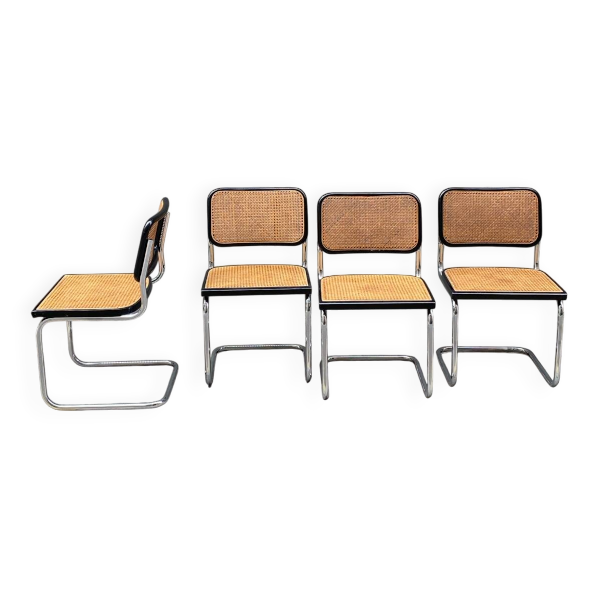 4 Cesca Chairs by M. Breuer