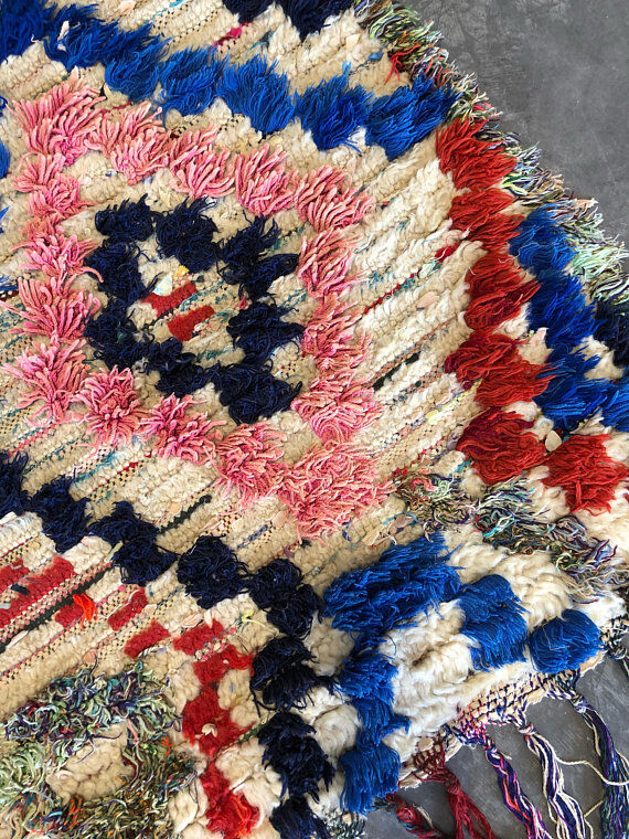 Carpet Berber Azilal vintage 210 x 110 cm