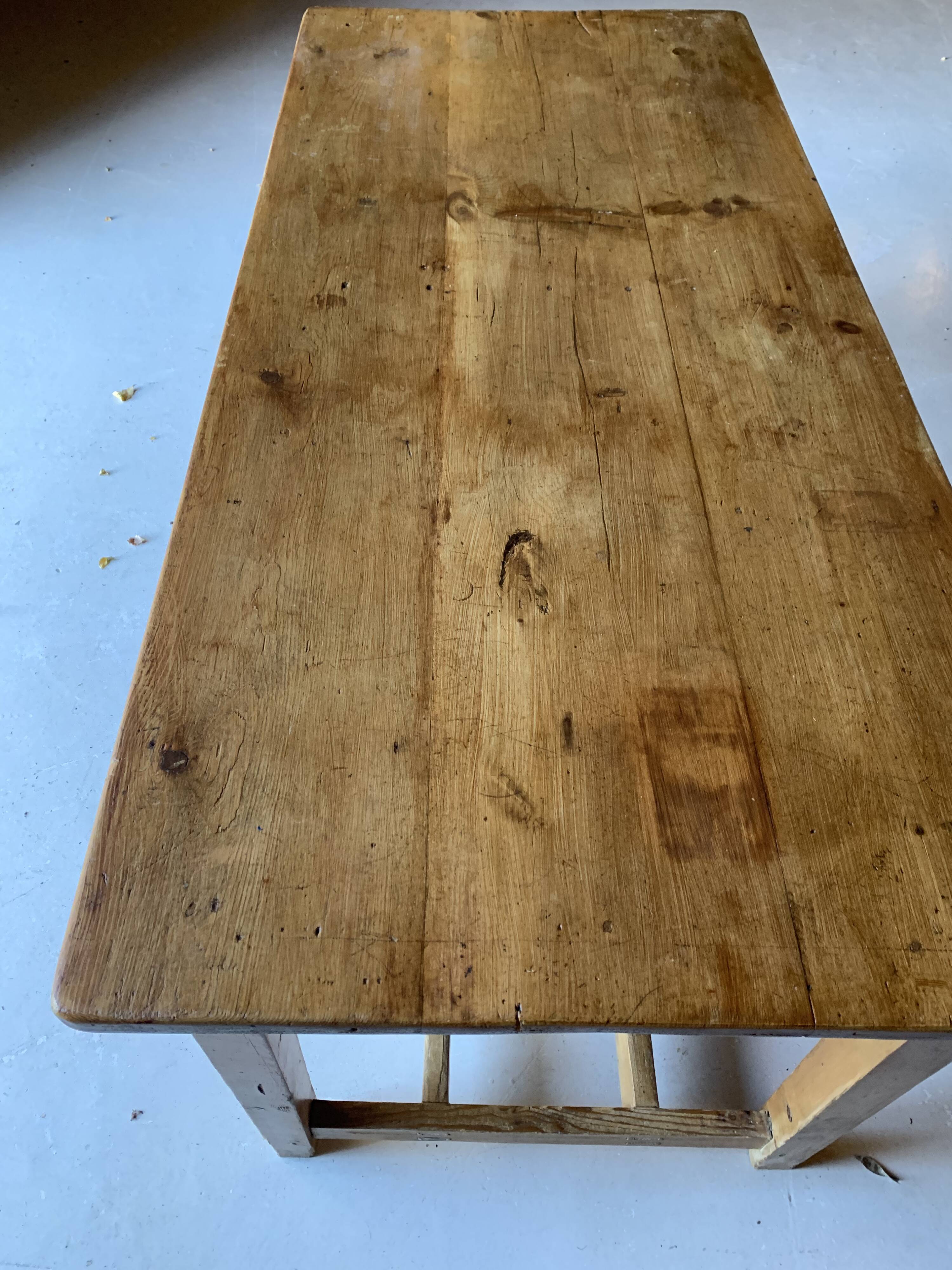 Pine farmhouse table