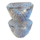 Pair of crystal candlesticks