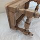 Small carved oak bench