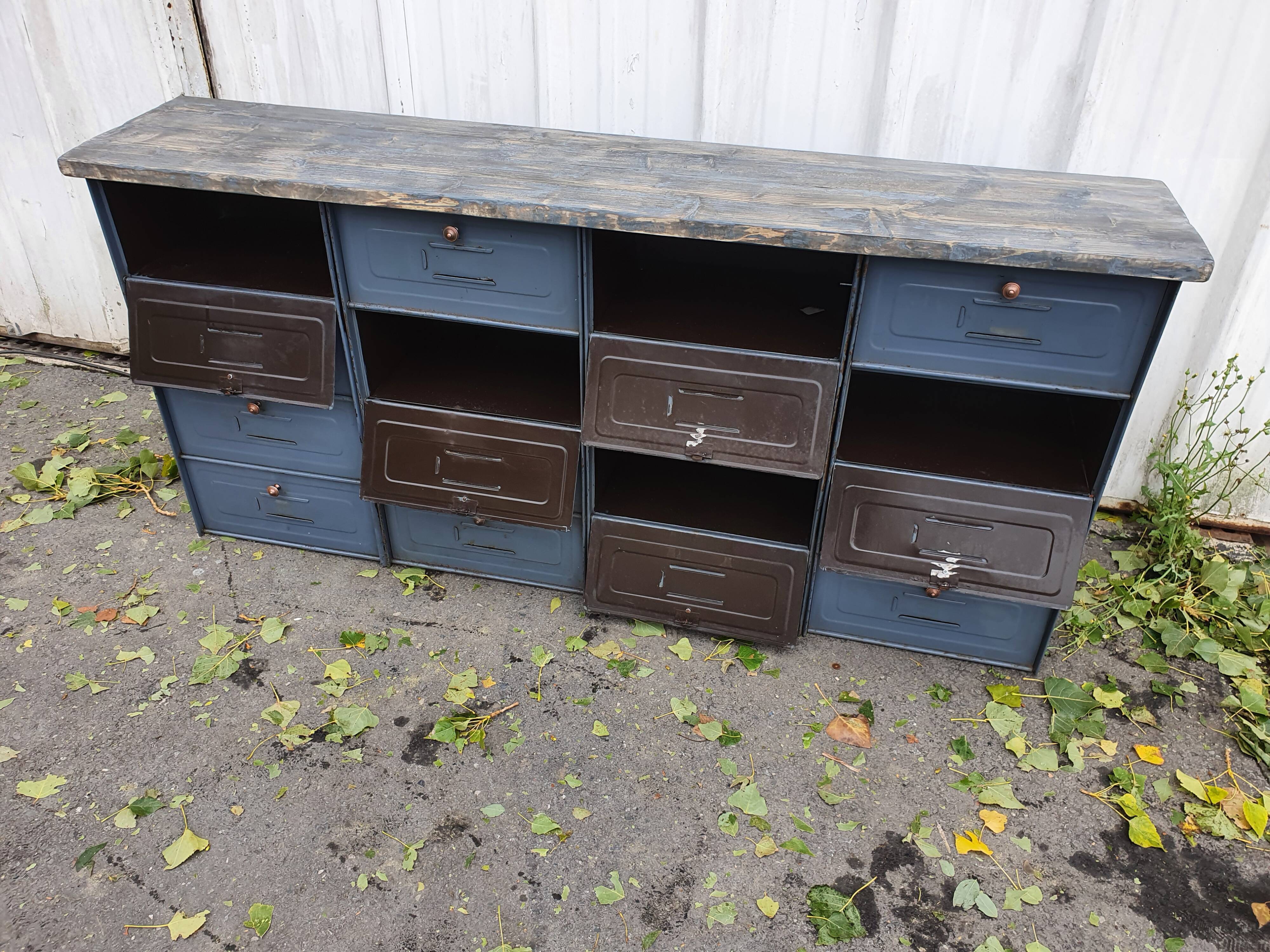 Metal industrial furniture valve line