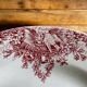 Antique serving platter in Saint-Amand earthenware (Nord)