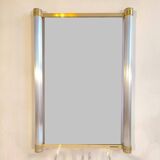 Pierre Vandel Paris - Very beautiful and rare large 1970s design mirror, signed