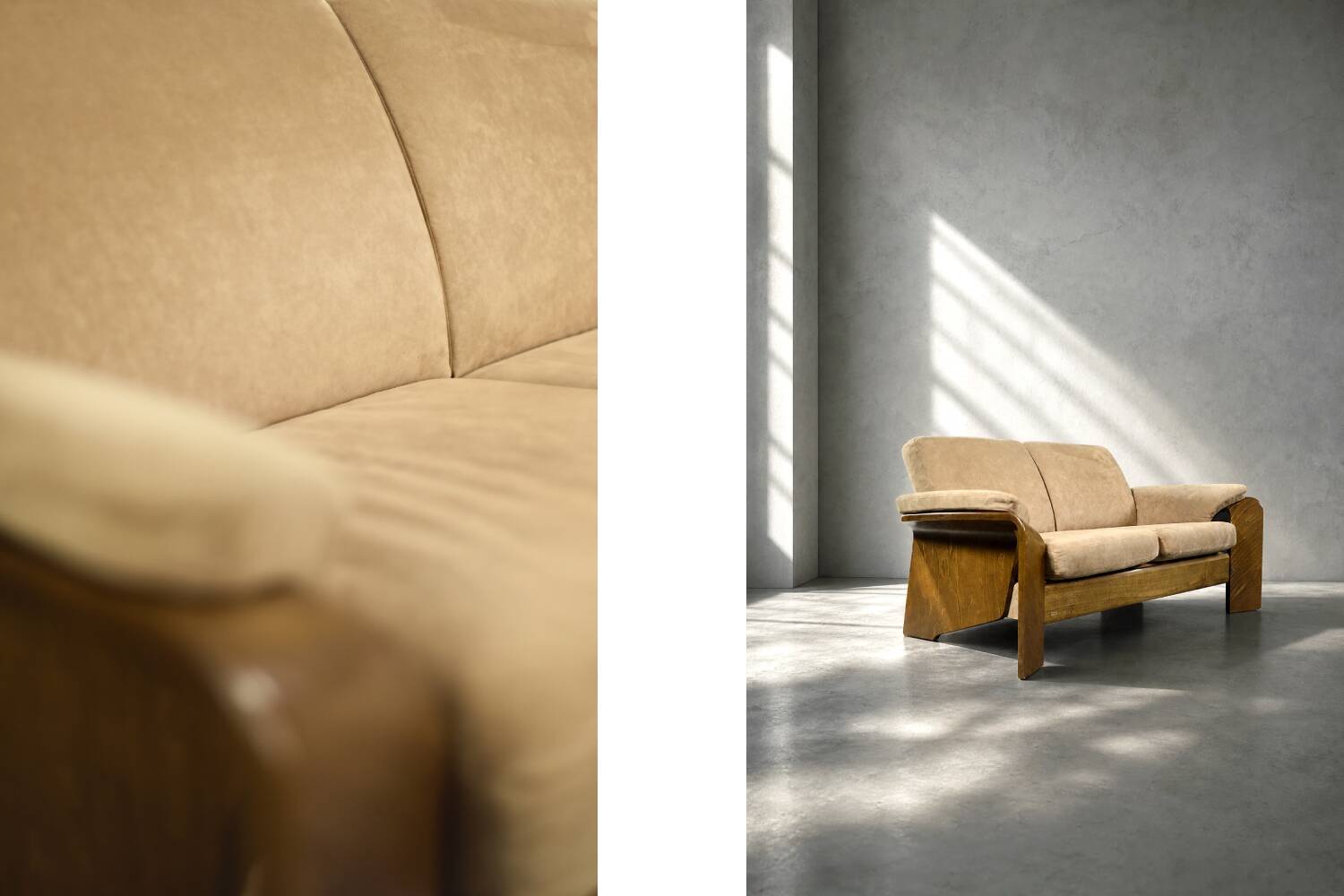 Canapé 2 places Pegasus Ekornes, Norvège années 50