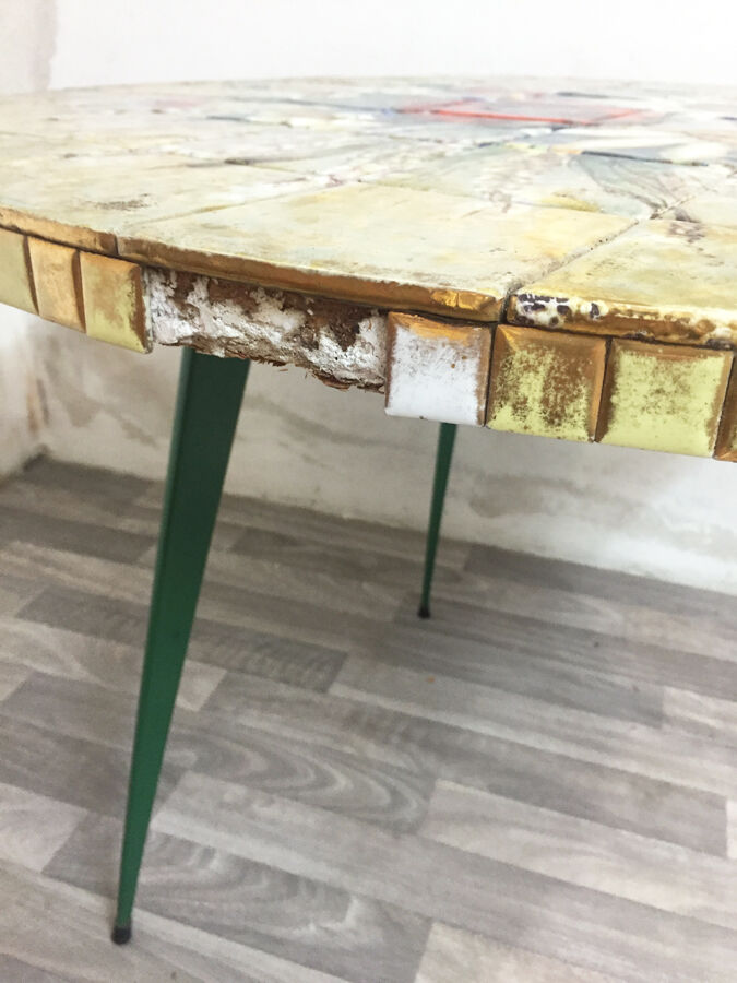 Table "Englander Chollat" Vallauris 1970