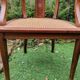 Wooden and cane office chair