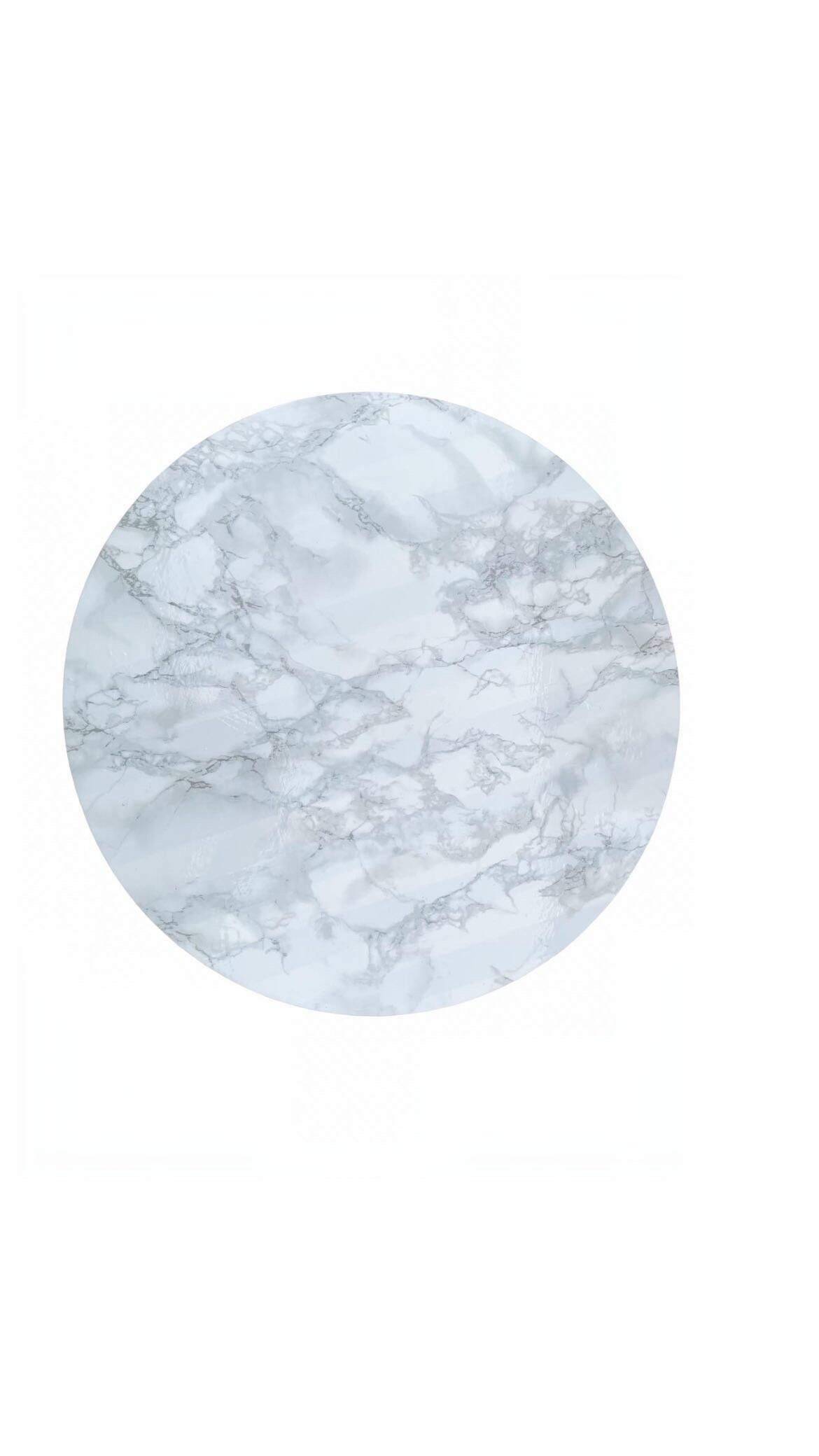 Eiffel-style side table – round top with white marble effect – design year