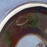 Grande assiette à huîtres vintage française en céramique de Vallauris, signée Marius Giuge