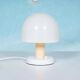 Mushroom table lamp, space age design, Italian 1970s.