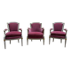 Paire de fauteuils et bergère et style Louis XVI