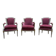 Paire de fauteuils et bergère et style Louis XVI