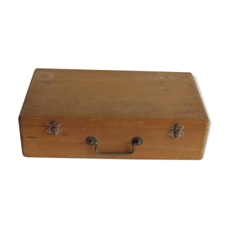 Wooden suitcase