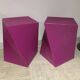 Pair of vintage kubik stools by marco maran contemporary italian design