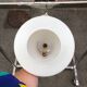 Vintage 60's glass pendant light