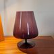 Purple smoked glass footed bowl – Scandinavian design spirit