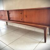 Scandinavian design sideboard in vintage teak