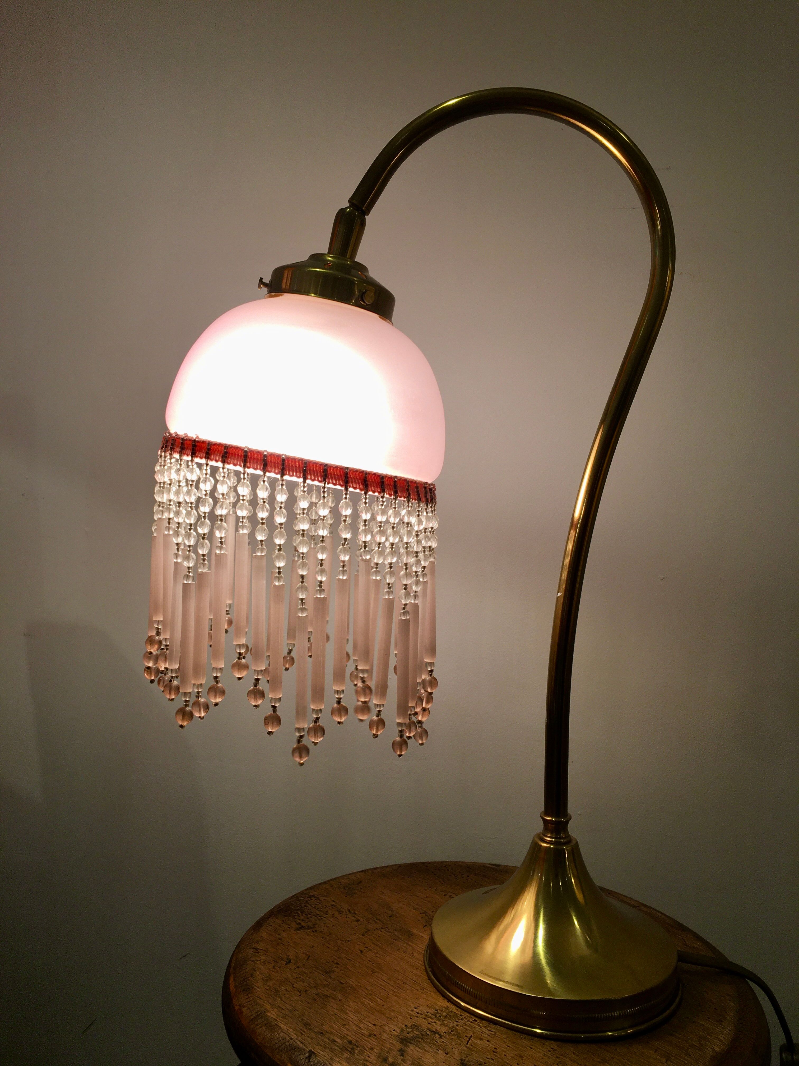 Swan collar and stamps lamp