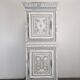 Standing man in Henri II style in patinated grey carved oak