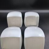 Set of 4 Holophane AMV wall lights. 2 Made in France Industrial loft