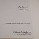 Card invitation exhibition Adami - 1983 - Maeght gallery