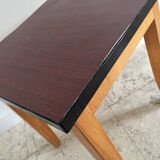 Vintage formica and wood stool