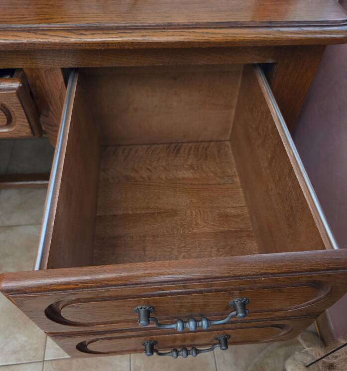 Solid oak desk