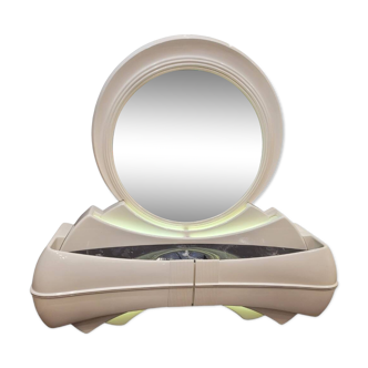 Cómoda / Tocador style Space Age, Firma DBM, lacquered wood and glass fiber, 70's – Italia