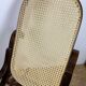Rocking Chair in wood and canework, vintage 1970s