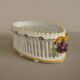 Basket-shaped openwork vase Malicorne faience Emile Tessier