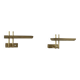 Pair of vintage wall lights, brass, France 1970