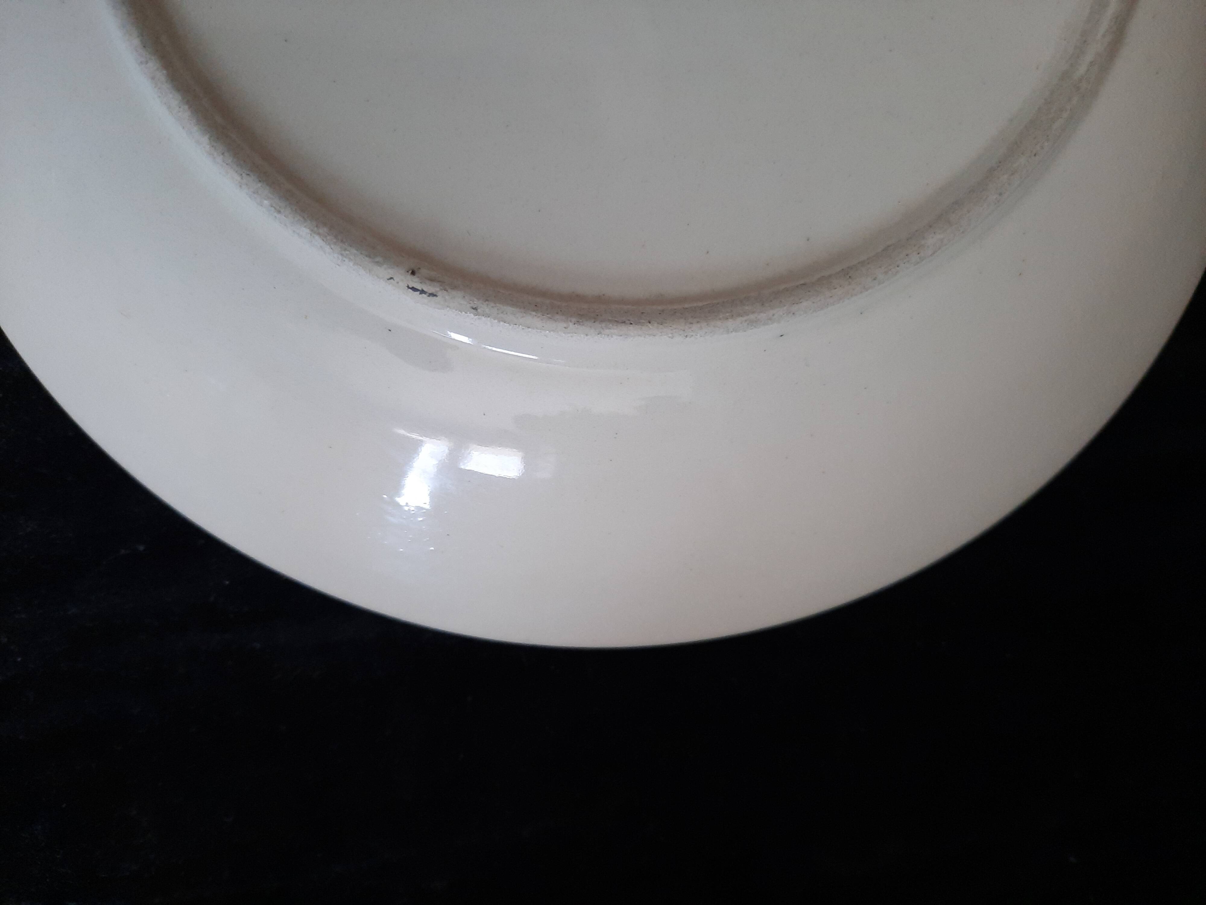 Ceramic Plate Youen Quimper Breton Decor Unique Piece Hand Painted 21,