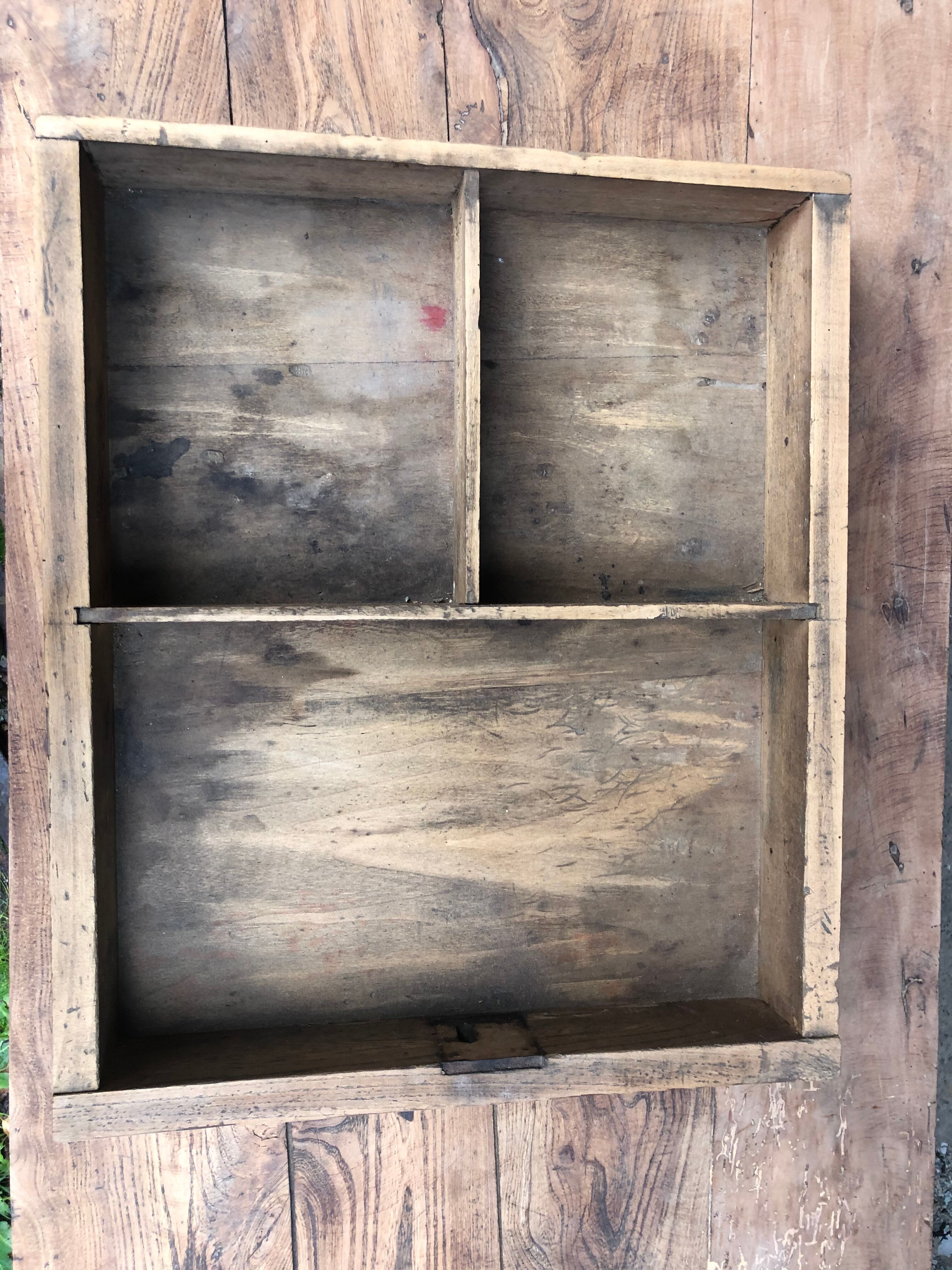 Raw wood farm table coffee table