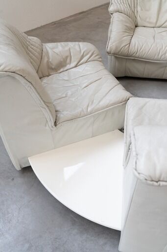 Canapés en cuir, années 1970, ensemble de 2