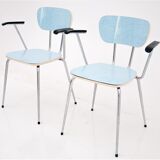 A pair of chairs with armrests, poland, 1970s