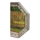 Vintage mirror, wooden mirror covered with tin, tin mirror from the 60s
