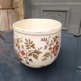 Cache pot en porcelaine signé Choisy-le-Roi