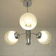 Vintage Murano Glass Pendant Lamp / Mazzega Sputnik Chandelier 1970's