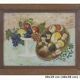 Oil painting still life signed and dated, painted on board with frame B8