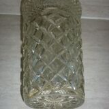 Vintage pressed molded glass vase